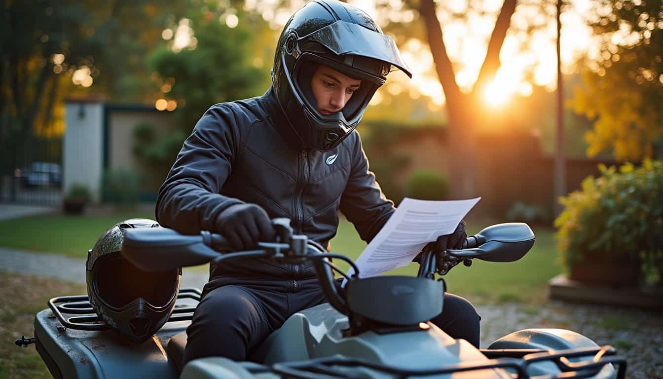 Illustration: Comprendre l’assurance pour votre quad : obligations et formules adaptées